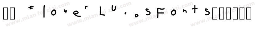 裁剪 flower LucasFonts字体转换